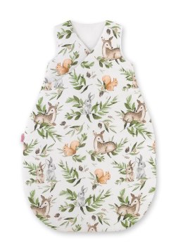 Bobono Śpiworek dla dzieci bawełniany M 3-12 mcy TOG 2.5 całoroczny ocieplany - woodland green