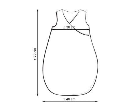 Bobono Śpiworek dla dzieci bawełniany M 3-12 mcy TOG 2.5 całoroczny ocieplany - woodland green