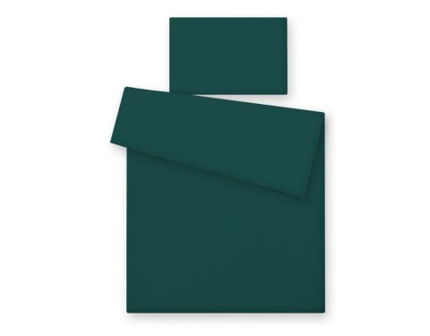 My Sweet Baby Bawełniana pościel dla dzieci 2 części poszewki na poduszkę i na kołderkę 135x100 - butelkowa zieleń