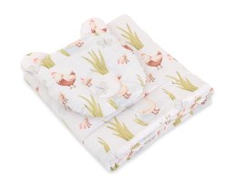 My Sweet Baby Kołderka z wypełnieniem i poduszka profilowana Miś - zestaw 2cz. - In the country