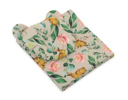 My Sweet Baby Kołderka z wypełnieniem i poduszka profilowana Miś - zestaw 2cz. - Rabbit with flowers