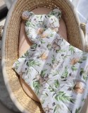 My Sweet Baby Kołderka z wypełnieniem i poduszka profilowana Miś - zestaw 2cz. - woodland green