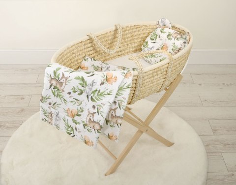 My Sweet Baby Kołderka z wypełnieniem i poduszka profilowana Miś - zestaw 2cz. - woodland green