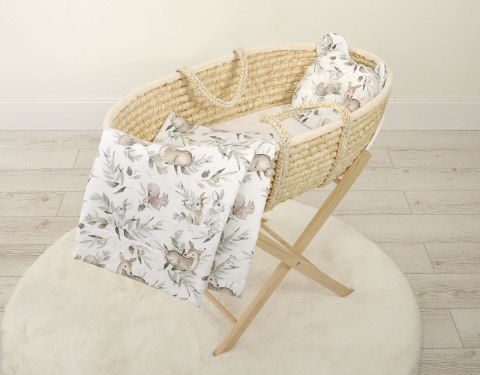 My Sweet Baby Kołderka z wypełnieniem i poduszka profilowana Miś - zestaw 2cz. - woodland olive