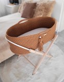 My Sweet Baby Kosz Mojżesza BOHO Handmade ze stojakiem - caramel