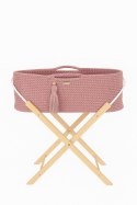 My Sweet Baby Kosz Mojżesza BOHO Handmade ze stojakiem - pastel pink