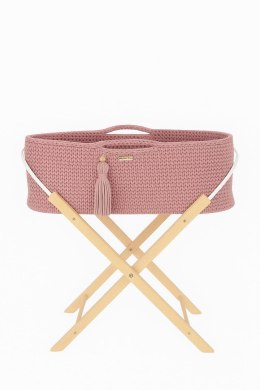 My Sweet Baby Kosz Mojżesza BOHO Handmade ze stojakiem - pastel pink