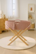My Sweet Baby Kosz Mojżesza BOHO Handmade ze stojakiem - pastel pink