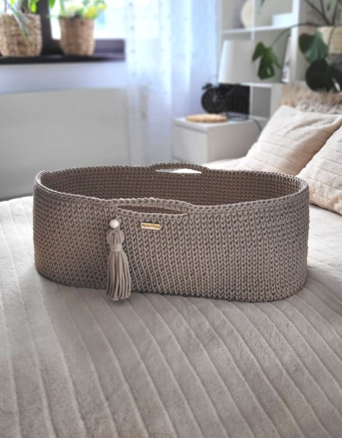 My Sweet Baby Kosz Mojżesza BOHO Handmade ze stojakiem sand