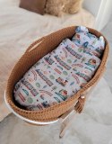 My Sweet Baby Kosz Mojżesza BOHO bawełniany Handmade z materacykiem - caramel