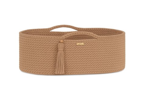 My Sweet Baby Kosz Mojżesza BOHO bawełniany Handmade z materacykiem - sand