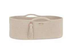 My Sweet Baby Kosz Mojżesza BOHO bawełniany Handmade z materacykiem - śmietanka