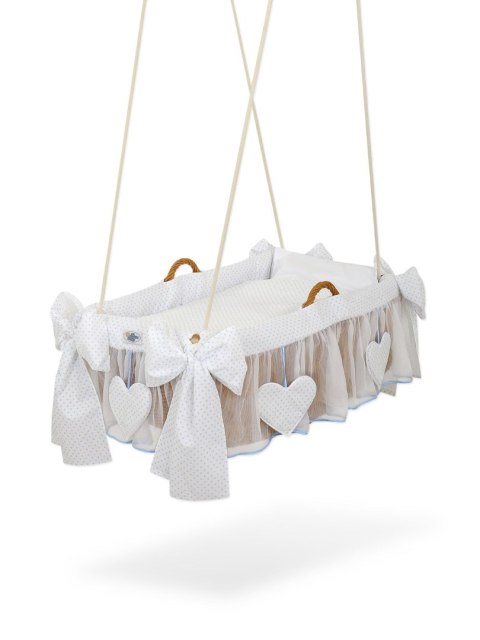 My Sweet Baby Kosz Mojżesza kołyska wisząca- Kropeczki błękitne