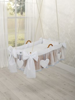 My Sweet Baby Kosz Mojżesza kołyska wisząca- Kropeczki błękitne