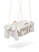 My Sweet Baby Kosz Mojżesza kołyska wisząca- Kropeczki szare