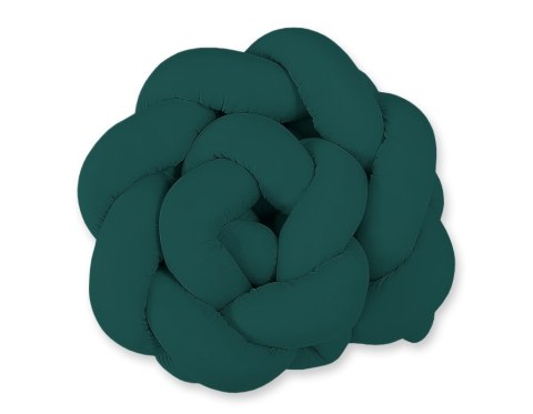 My Sweet Baby Ochraniacz warkocz pleciony do łóżeczka - butelkowa zieleń