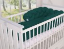 My Sweet Baby Ochraniacz warkocz pleciony do łóżeczka - butelkowa zieleń