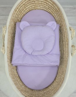 My Sweet Baby Pościel dla niemowląt z wypełnieniem kołderka i poduszka Miś - zestaw 2cz. - fioletowa