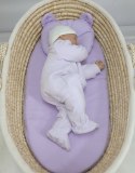 My Sweet Baby Pościel dla niemowląt z wypełnieniem kołderka i poduszka Miś - zestaw 2cz. - fioletowa