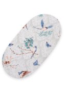 My Sweet Baby Prześcieradło bawełniane do kosza Mojżesza Boho wózka gondoli 75x35 cm - Blue birds