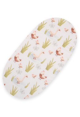 My Sweet Baby Prześcieradło bawełniane do kosza Mojżesza Boho wózka gondoli 75x35 cm - In the country