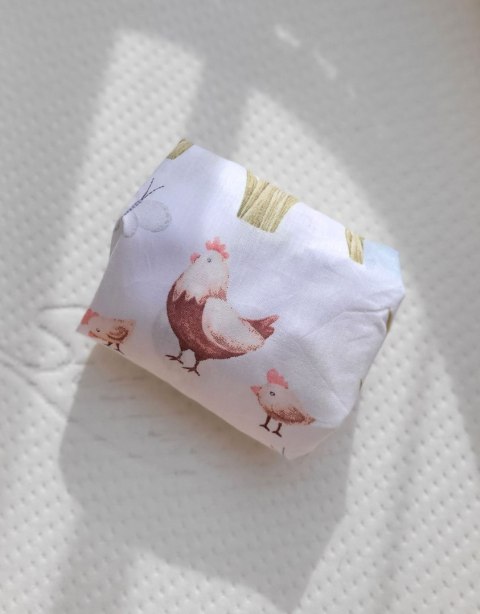 My Sweet Baby Prześcieradło bawełniane do kosza Mojżesza Boho wózka gondoli 75x35 cm - In the country