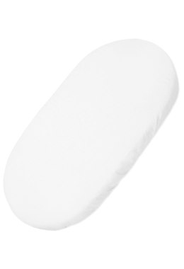 My Sweet Baby Prześcieradło bawełniane do kosza Mojżesza Boho wózka gondoli 75x35 cm - białe