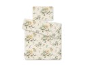Bobono Komplet pościeli dla niemowląt z wypełnieniem 2-cz 75x100cm NEWBORN - Clematis on beige