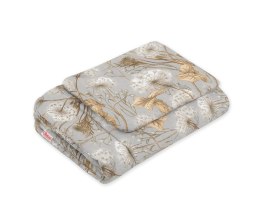 Bobono Komplet pościeli dla niemowląt z wypełnieniem 2-cz 75x100cm NEWBORN - Dmuchawce na szarości