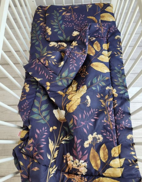 Bobono Komplet pościeli dla niemowląt z wypełnieniem 2-cz 75x100cm NEWBORN - Floristic