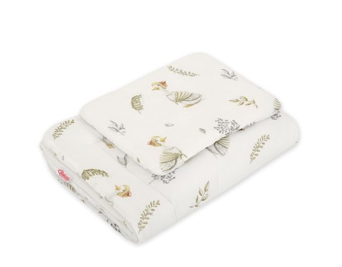 Bobono Komplet pościeli dla niemowląt z wypełnieniem 2-cz 75x100cm NEWBORN - Gąski