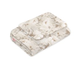 Bobono Komplet pościeli dla niemowląt z wypełnieniem 2-cz 75x100cm NEWBORN - Peonies beige
