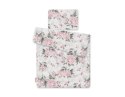 Bobono Komplet pościeli dla niemowląt z wypełnieniem 2-cz 75x100cm NEWBORN - Romantic peonies
