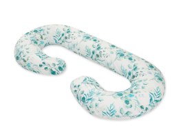 Bobono Poduszka ciążowa typu C dla kobiet w ciąży do spania karmienia + zdejmowana poszewka - Eucaliptus