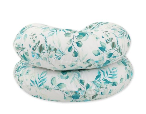 Bobono Poduszka ciążowa typu C dla kobiet w ciąży do spania karmienia + zdejmowana poszewka - Eucaliptus