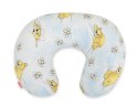 Bobono Poduszka rogal do karmienia fasolka + zdejmowana poszewka - śpiące misie niebieskie