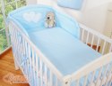 Bobono Pościel 3-cz 135x100 - Serduszka paseczki niebieskie