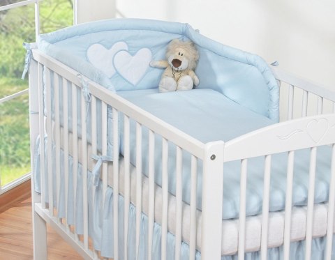 Bobono Pościel 3 częściowa 135x100 - Serduszka niebieskie