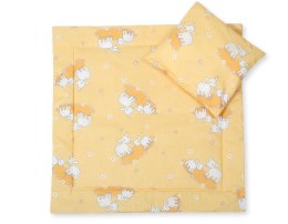 Bobono Pościel do wózka z wypełnieniem kołderka i poduszka - Owieczki