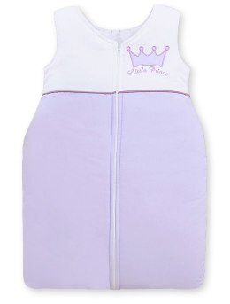 Bobono Śpiworek dla dzieci bawełniany M 6-12 mcy TOG 2.5 całoroczny ocieplany Little Prince fioletowy