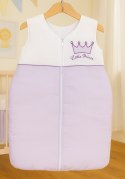 Bobono Śpiworek dla dzieci bawełniany M 6-12 mcy TOG 2.5 całoroczny ocieplany Little Prince fioletowy