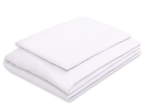 My Sweet Baby Bawełniana pościel dla dzieci 2 części poszewki na poduszkę 40x60 cm i na kołderkę 135x100 cm -biała