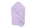 My Sweet Baby Dwustronny rożek dla niemowląt miękki bawełniany z wiązaniem - fioletowy
