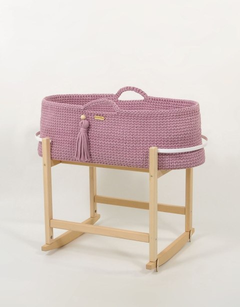 My Sweet Baby Kosz Mojżesza BOHO Handmade z kołyską - lawendowy