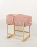 My Sweet Baby Kosz Mojżesza BOHO Handmade z kołyską - pastel pink
