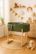 My Sweet Baby Kosz Mojżesza BOHO Handmade z kołyską - pistacjowy
