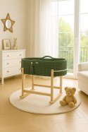 My Sweet Baby Kosz Mojżesza BOHO Handmade z kołyską - pistacjowy