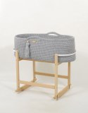 My Sweet Baby Kosz Mojżesza BOHO Handmade z kołyską - szary