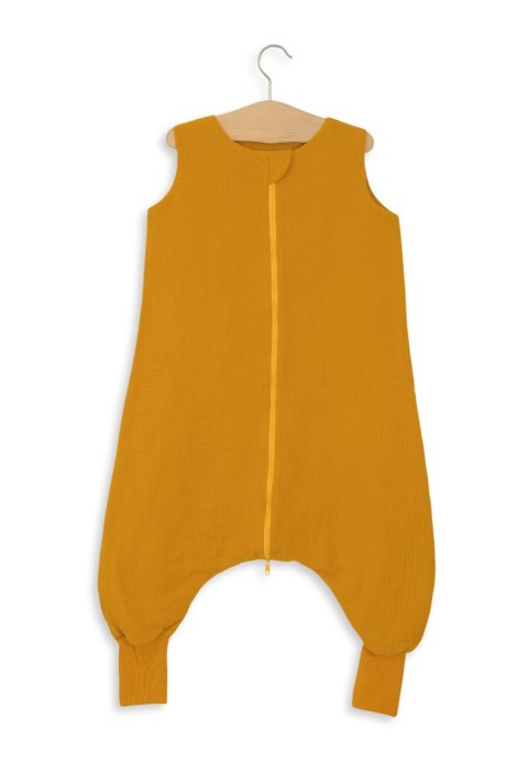 My Sweet Baby Muślinowy śpiworek dla dzieci z nogawkami XL 2-4 lata letni TOG 1.0 - musztardowy