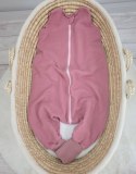 My Sweet Baby Muślinowy śpiworek dla dzieci z nogawkami XL 2-4 lata letni TOG 1.0 - róż retro